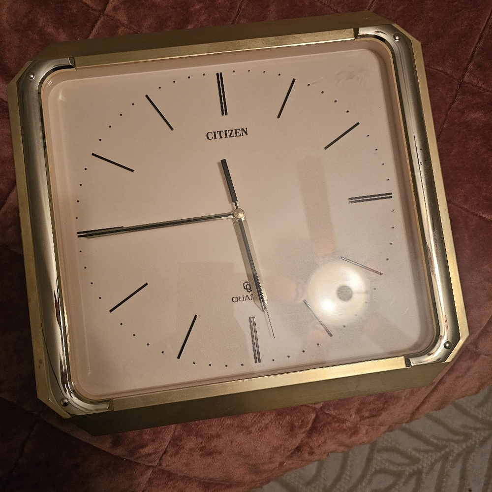 1980's CITIZEN quartz wall clock